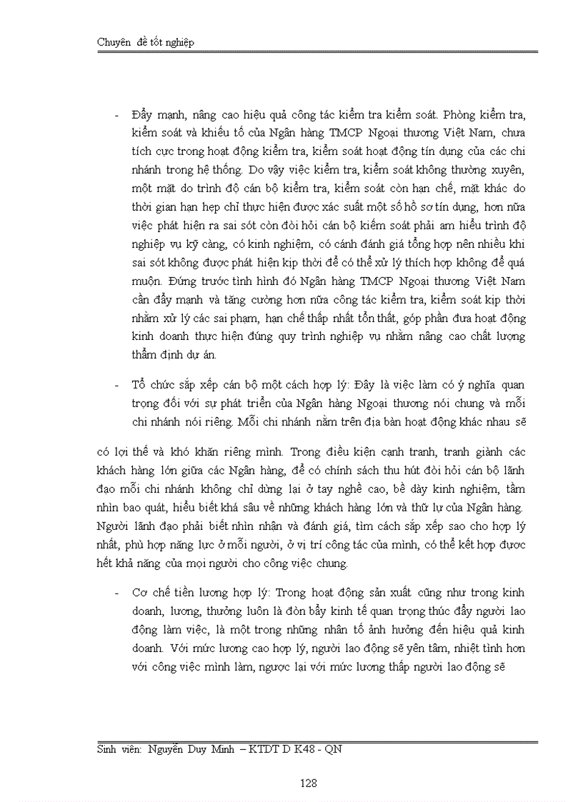 image for page Nâng cao chất lượng thẩm định dự án đầu tư tại Ngân Hàng TMCP Ngoại Thương Việt Nam chi nhánh Vinh