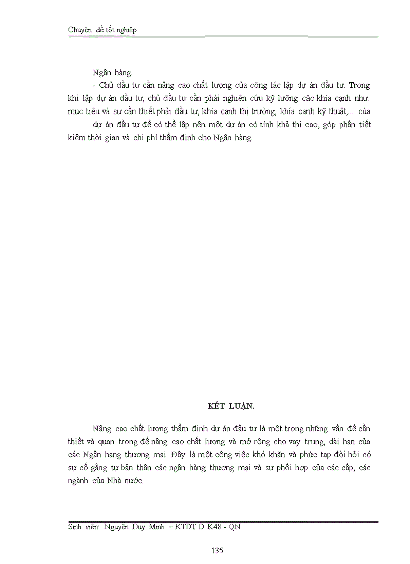 image for page Nâng cao chất lượng thẩm định dự án đầu tư tại Ngân Hàng TMCP Ngoại Thương Việt Nam chi nhánh Vinh