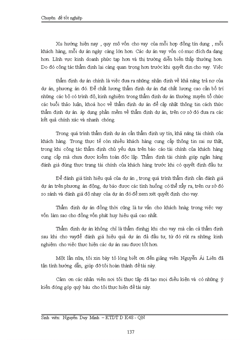 image for page Nâng cao chất lượng thẩm định dự án đầu tư tại Ngân Hàng TMCP Ngoại Thương Việt Nam chi nhánh Vinh
