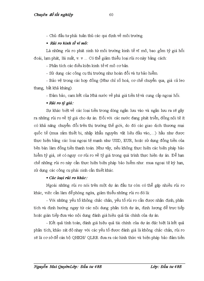 image for page Rủi ro và đánh giá rủi ro dự án đầu tư xin vay vôn tại Chi nhánh ngân hàng ĐT&PT Nam Hà Nội