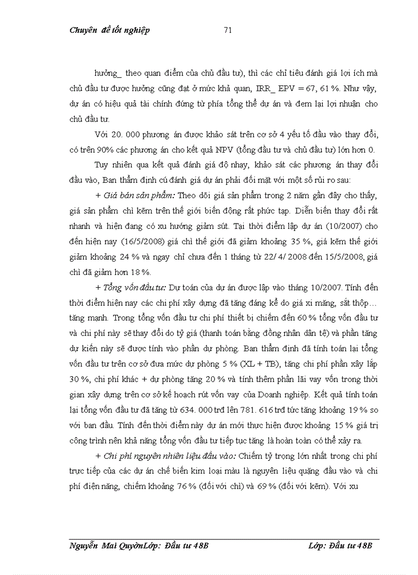 image for page Rủi ro và đánh giá rủi ro dự án đầu tư xin vay vôn tại Chi nhánh ngân hàng ĐT&PT Nam Hà Nội