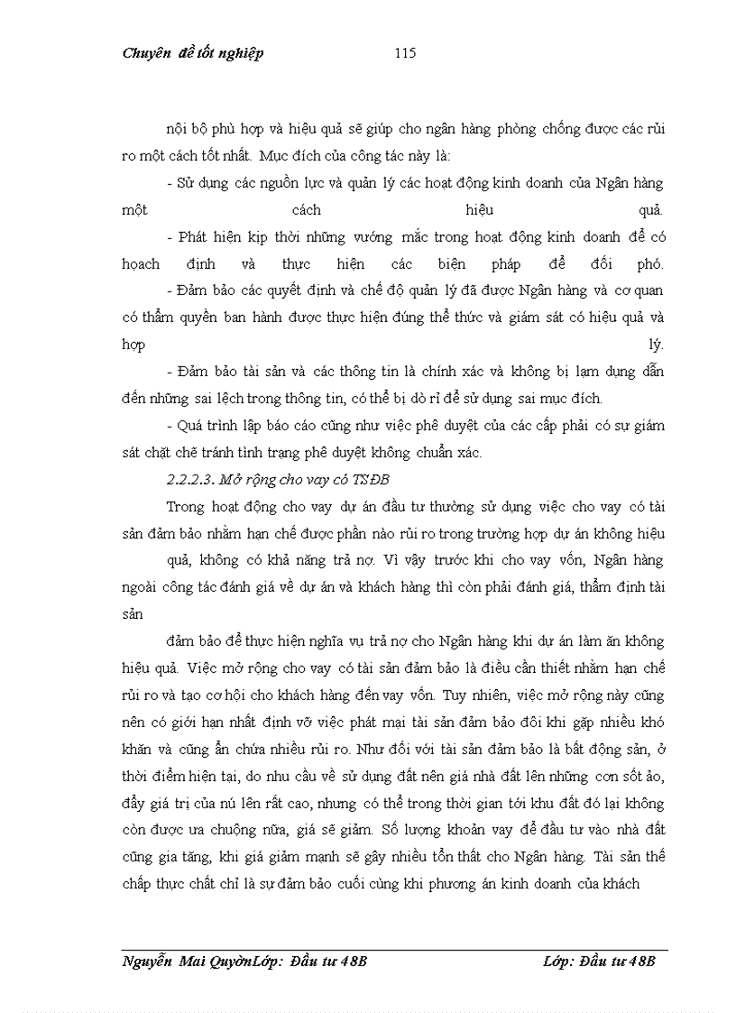 image for page Rủi ro và đánh giá rủi ro dự án đầu tư xin vay vôn tại Chi nhánh ngân hàng ĐT&PT Nam Hà Nội