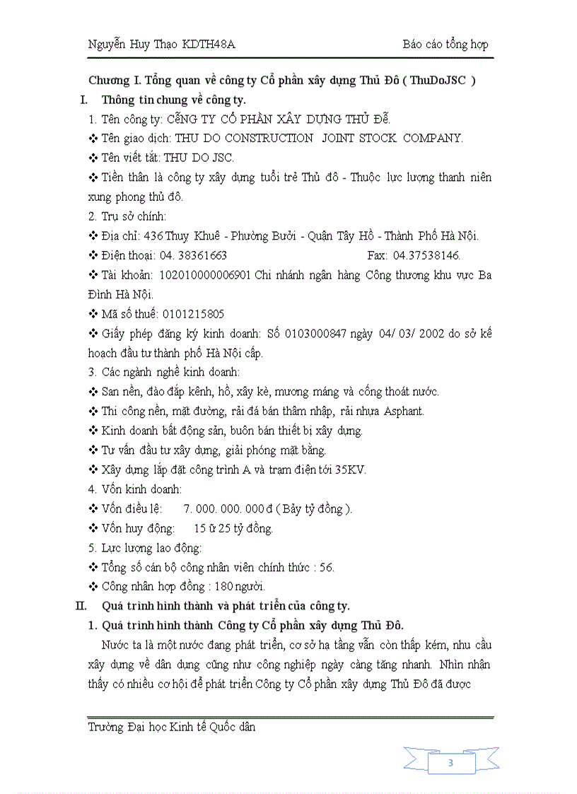 image for page Định hướng phát triển của Công ty Cổ phần xây dựng Thủ đô trong những năm tới