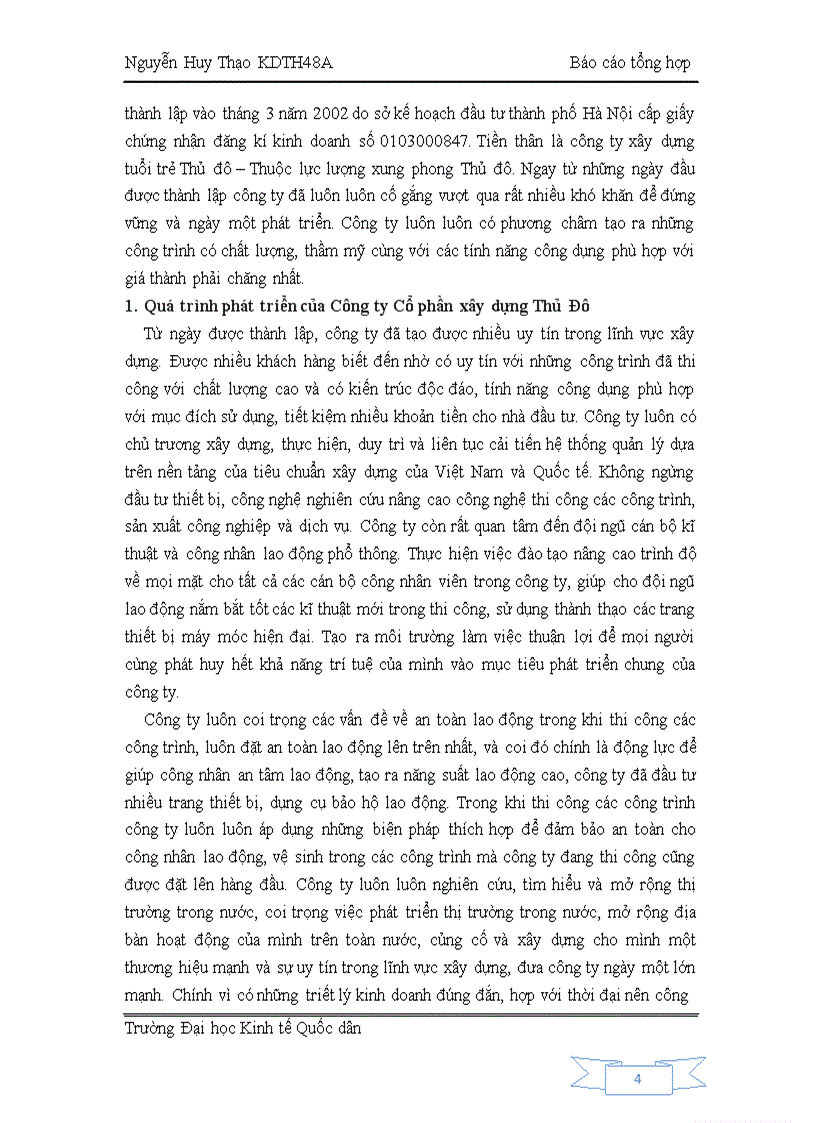 image for page Định hướng phát triển của Công ty Cổ phần xây dựng Thủ đô trong những năm tới