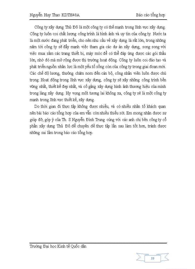 image for page Định hướng phát triển của Công ty Cổ phần xây dựng Thủ đô trong những năm tới