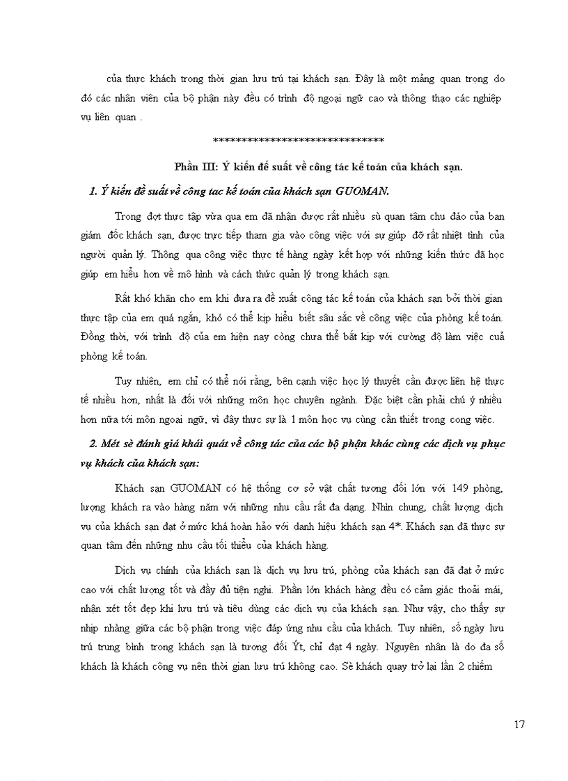 image for page Báo cáo thực tập tại khách sạn GUOMAN