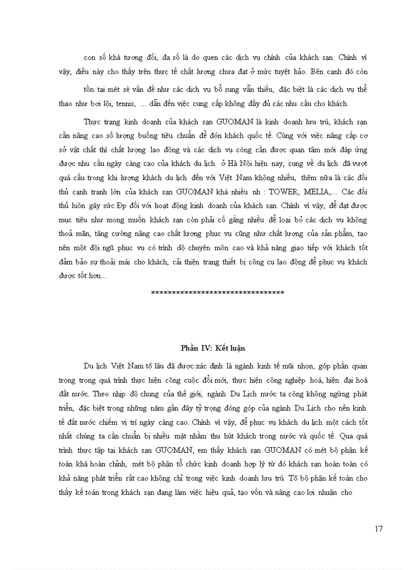 image for page Báo cáo thực tập tại khách sạn GUOMAN
