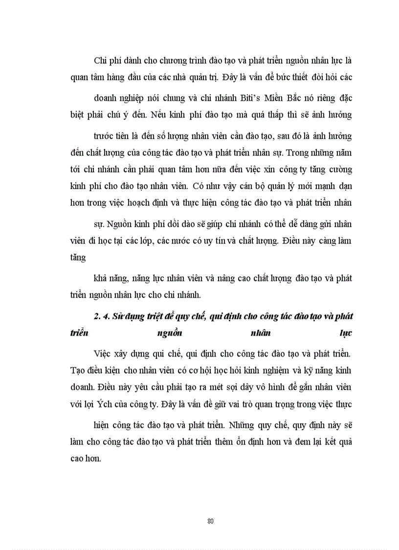 image for page Một số giải pháp nhằm nâng cao chất lượng công tác Đào tạo và phát triển nhân sự tại chi nhánh Miền Bắc - Công ty sản xuất hàng tiêu dùng Bình tiên