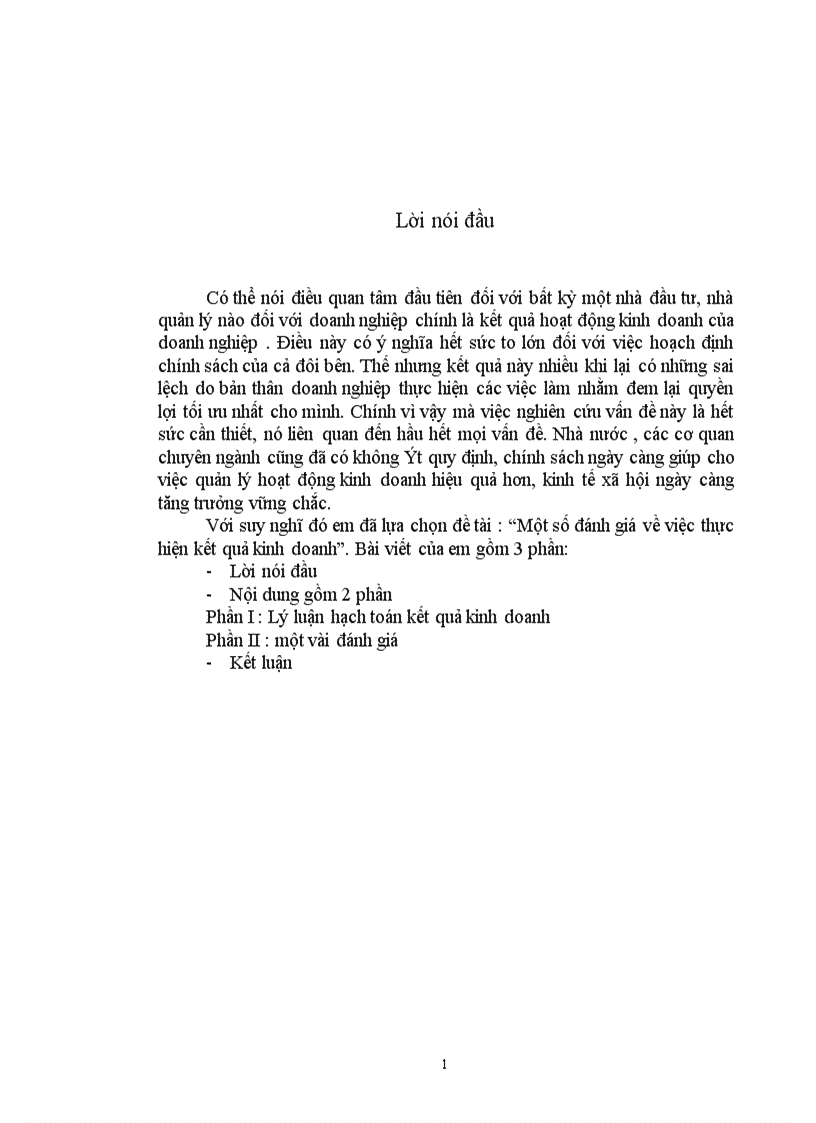 image for page Một số đánh giá về việc thực hiện kết quả kinh doanh