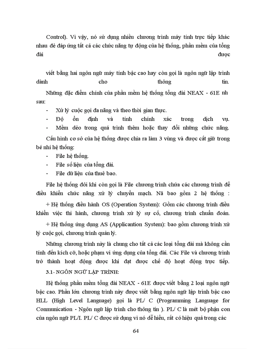 image for page Tổng quan về tổng đài SPC và về hệ thống tổng đài Neax - 61e