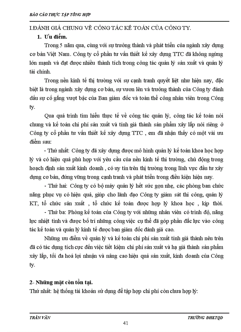 image for page Báo cáo thực tập tại Công ty cổ phần tư vấn thiết kế xây dựng TTC