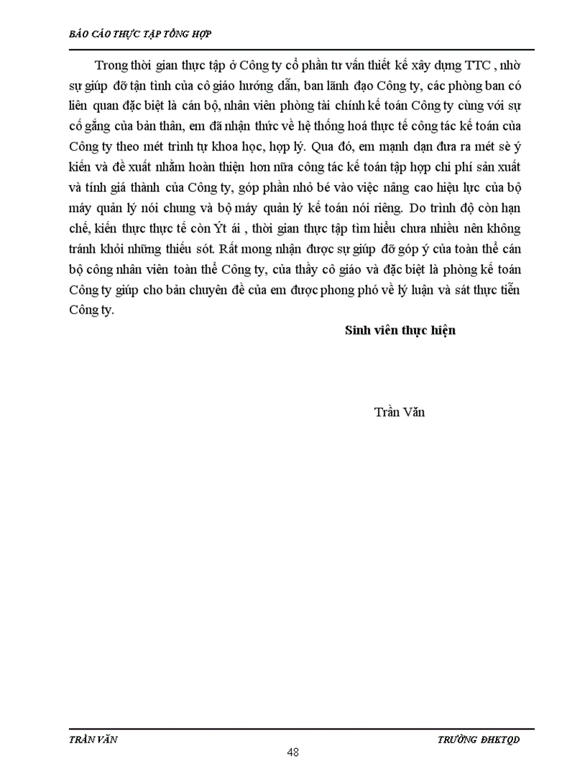 image for page Báo cáo thực tập tại Công ty cổ phần tư vấn thiết kế xây dựng TTC