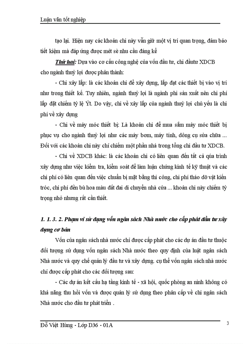 image for page Thực trạng của việc quản lý vốn đầu tư xây dựng cơ bản đối với ngành thuỷ lợi trong thời gian qua