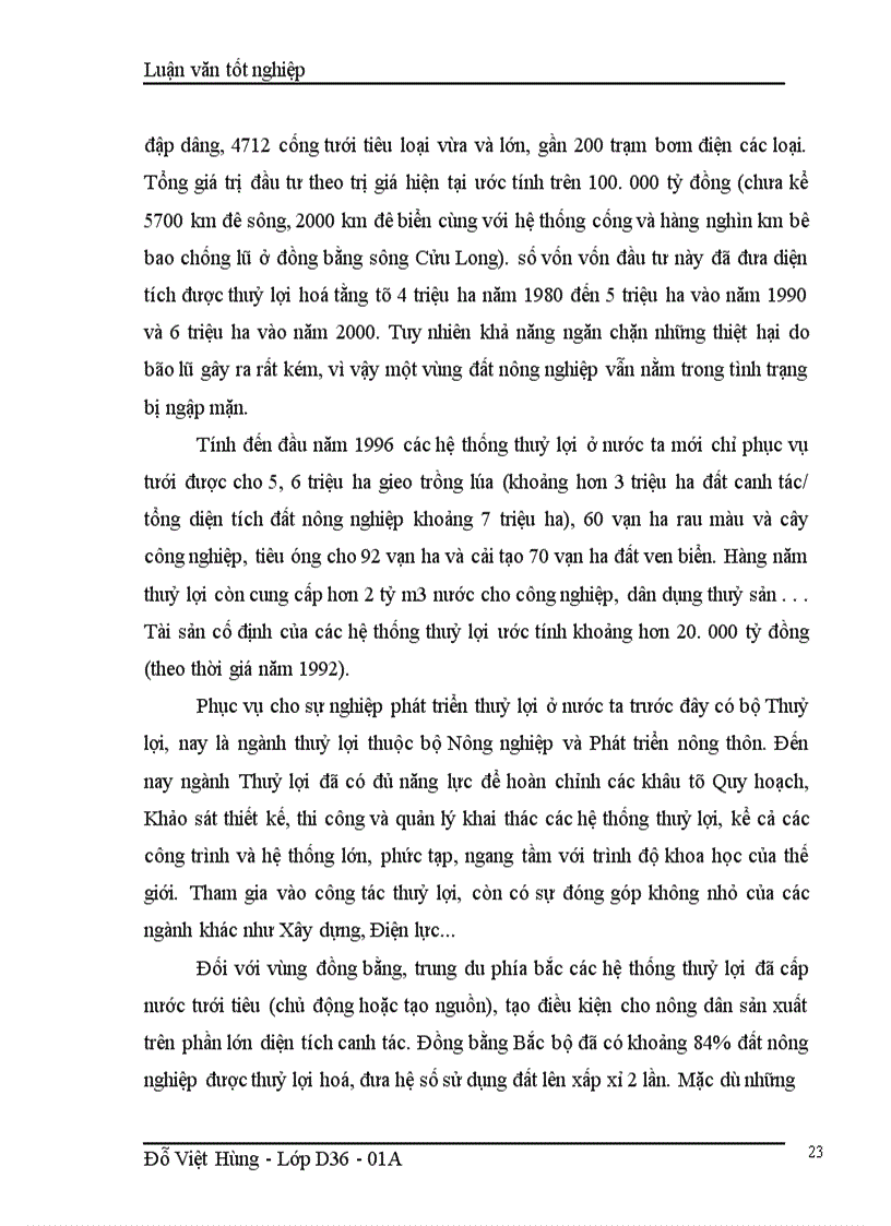 image for page Thực trạng của việc quản lý vốn đầu tư xây dựng cơ bản đối với ngành thuỷ lợi trong thời gian qua