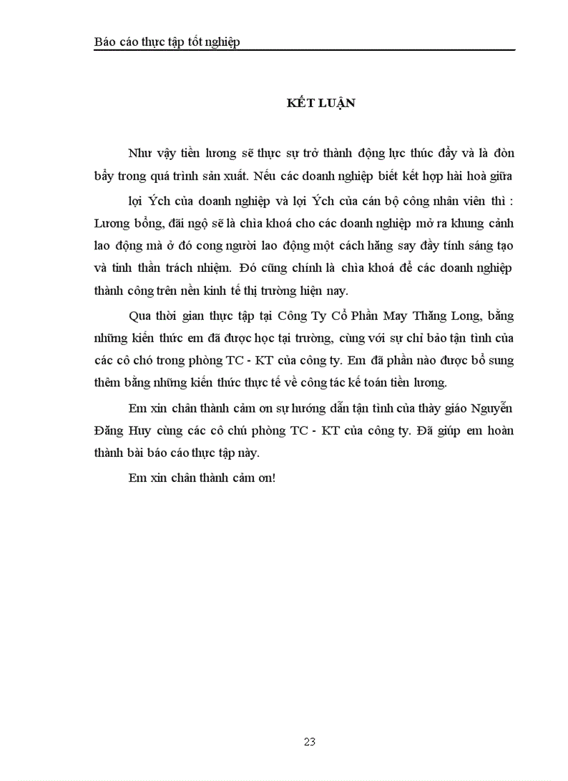 image for page Hạch toán công tác kế toán tiền lương và các khoản trích theo lương tại công ty cổ phần may thăng long