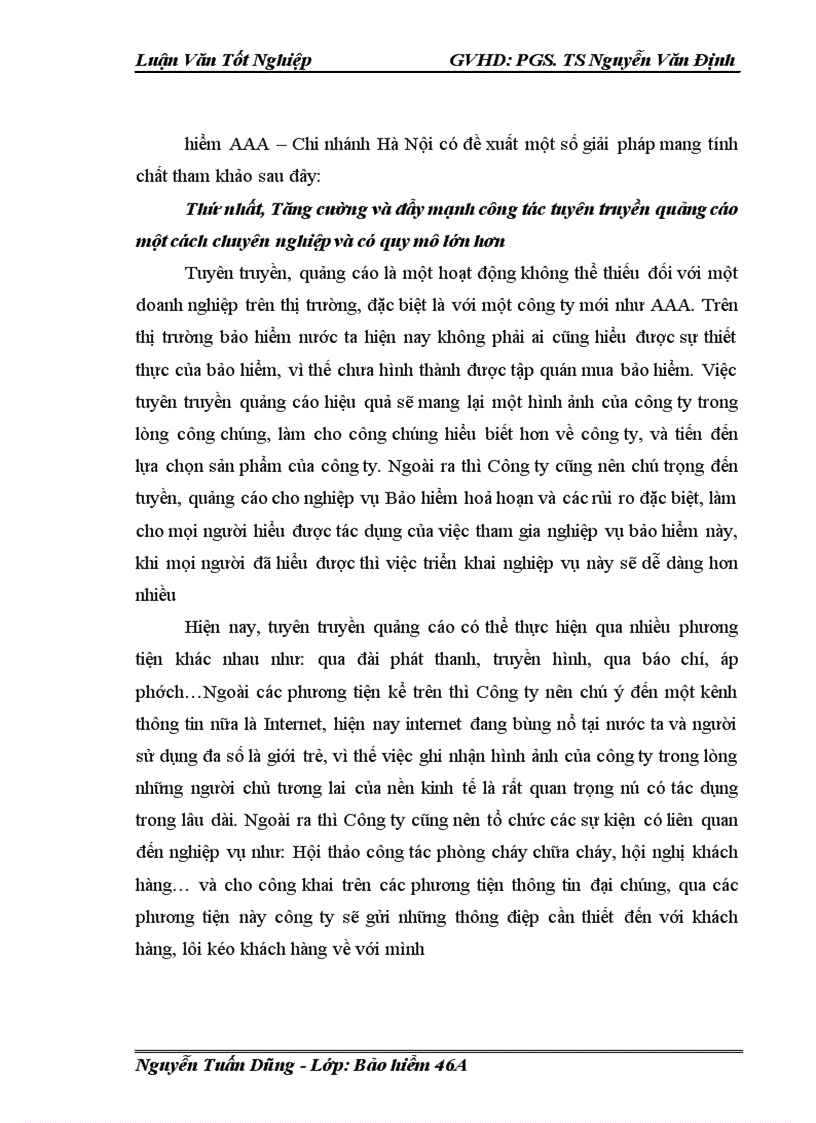 image for page Phân tích tình hình triển khai nghiệp vụ Bảo hiểm hoả hoạn và các rủi ro đặc biệt tại Công ty Cổ phần Bảo hiểm AAA – Chi nhánh Hà Nội