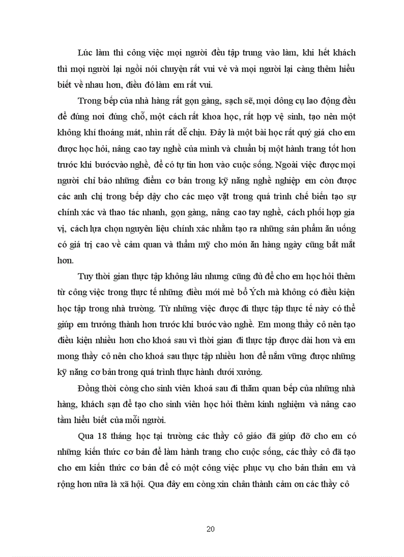 image for page Báo cáo thực tập về Nhà hàng Miến Việt