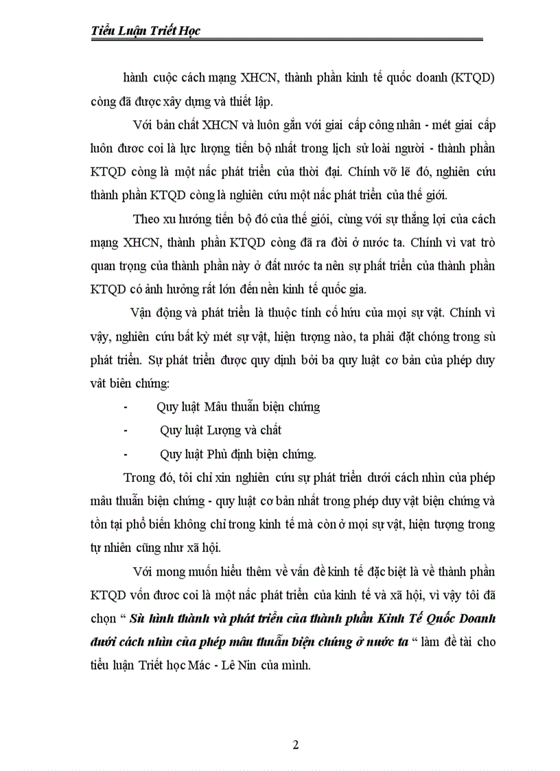 image for page Tiểu luận môn triết học