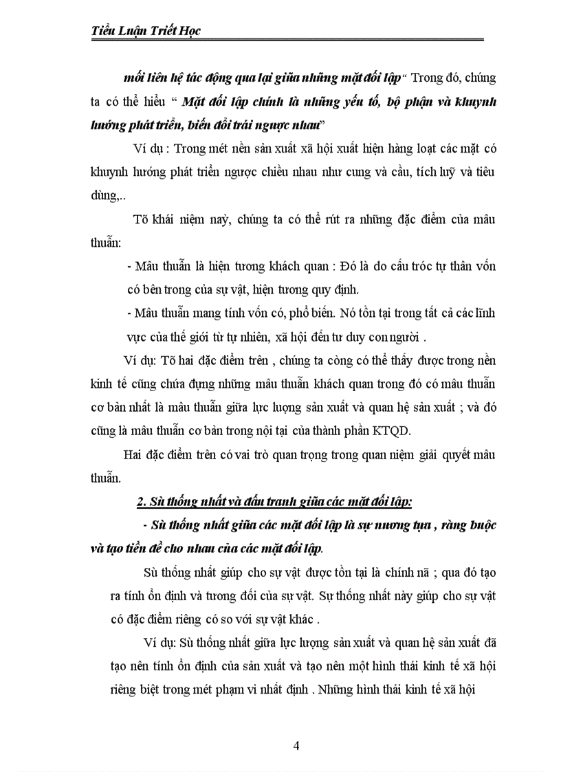 image for page Tiểu luận môn triết học