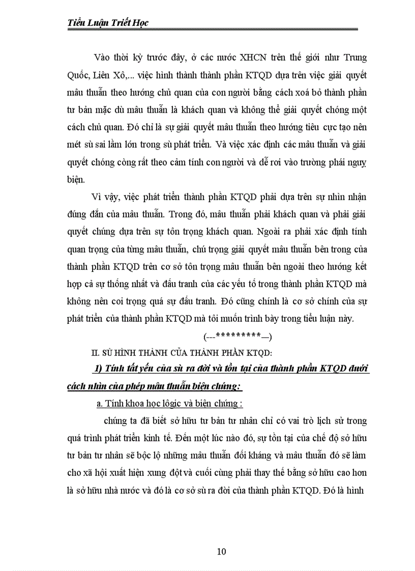 image for page Tiểu luận môn triết học