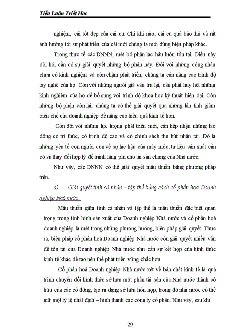 image for page Tiểu luận môn triết học