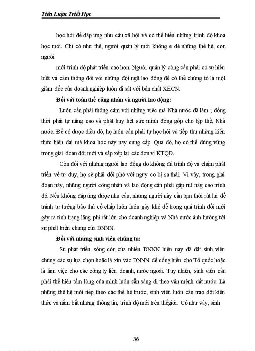 image for page Tiểu luận môn triết học