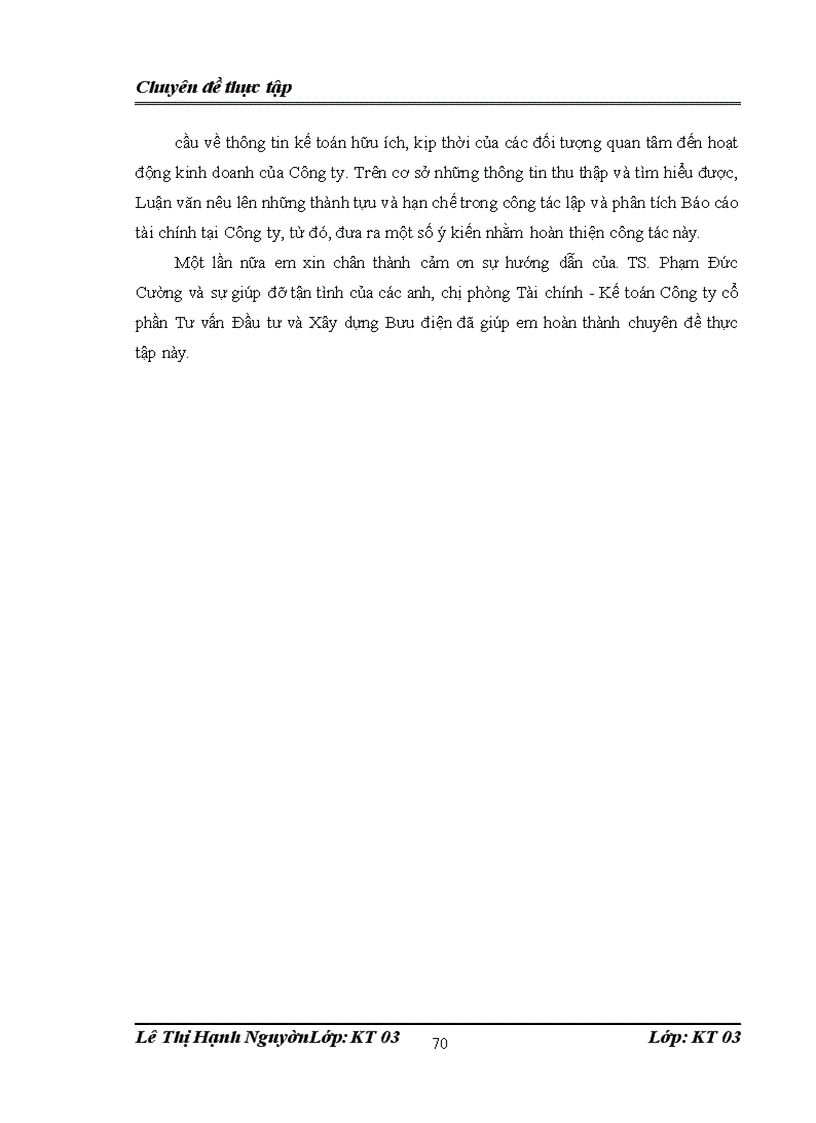 image for page Lập và phân tích Báo cáo tài chính tại Công ty cổ phần Tư vấn Đầu tư và Xây dựng Bưu điện.