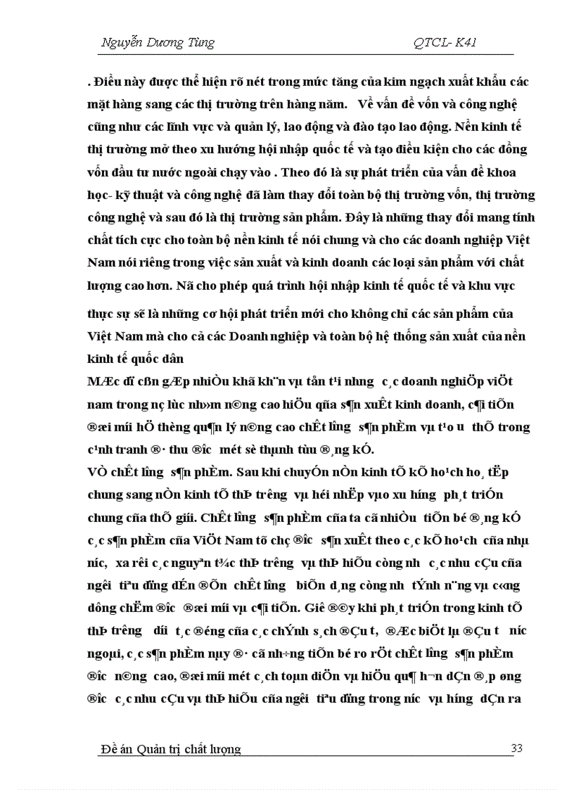 image for page Chất lượng sản phẩm và vai trò của chất lượng sản phẩm trong hội nhập kinh tế khu vực và thế giới