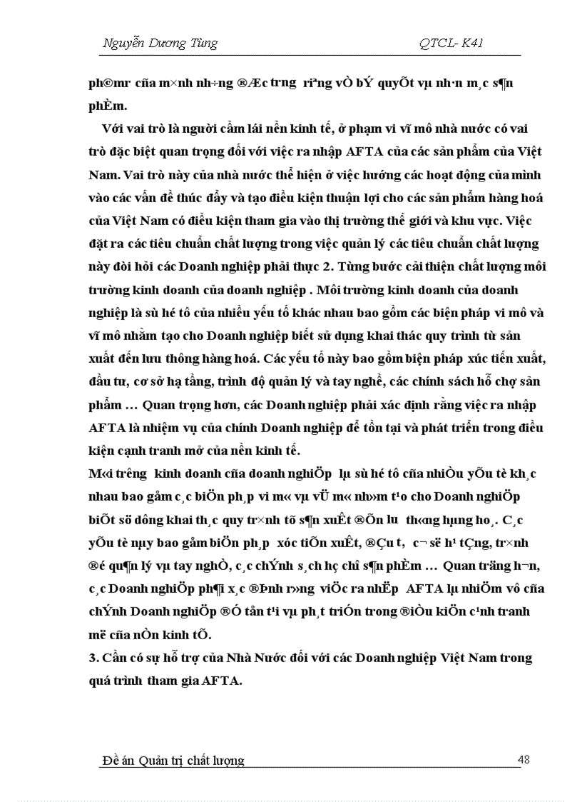 image for page Chất lượng sản phẩm và vai trò của chất lượng sản phẩm trong hội nhập kinh tế khu vực và thế giới