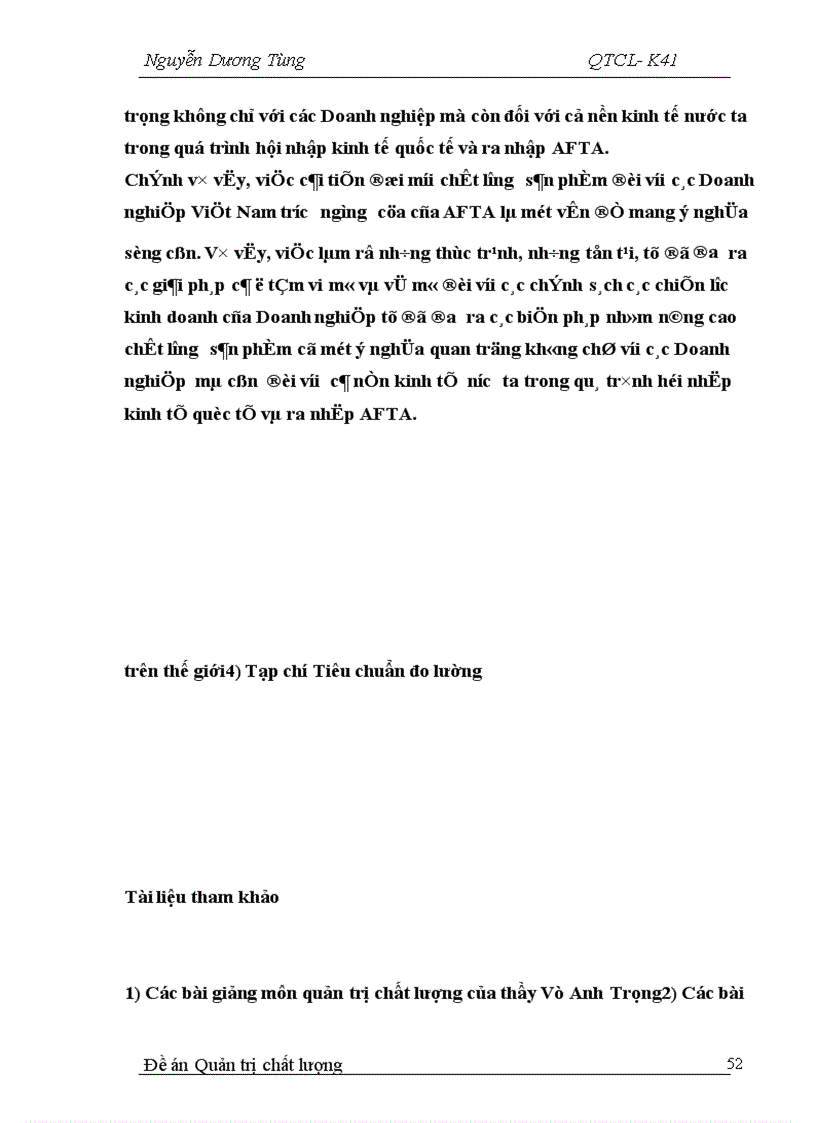 image for page Chất lượng sản phẩm và vai trò của chất lượng sản phẩm trong hội nhập kinh tế khu vực và thế giới
