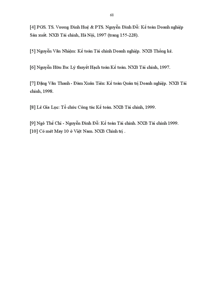 image for page Hoàn thiện công tác tổ chức hạch toán chi phí sản xuất và tính giá thành sản phẩm với việc tăng cường công tác quản trị doanh nghiệp tại Công ty May 10