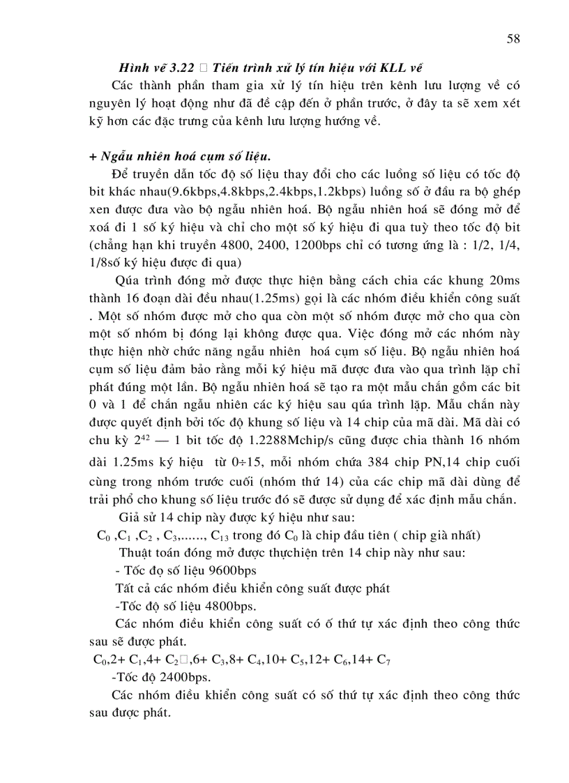image for page Giao diện vô tuyến của hệ thống CDMA.