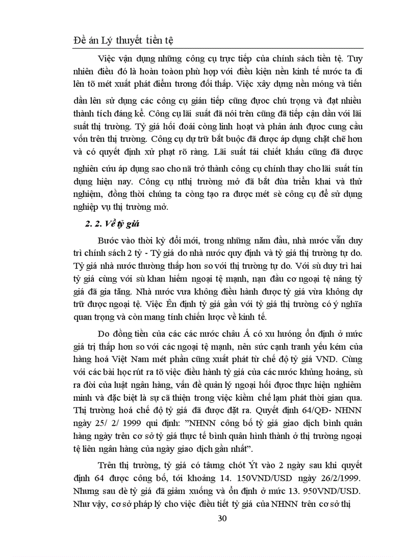 image for page Chính sách tiền tệ ở Việt Nam hiện nay