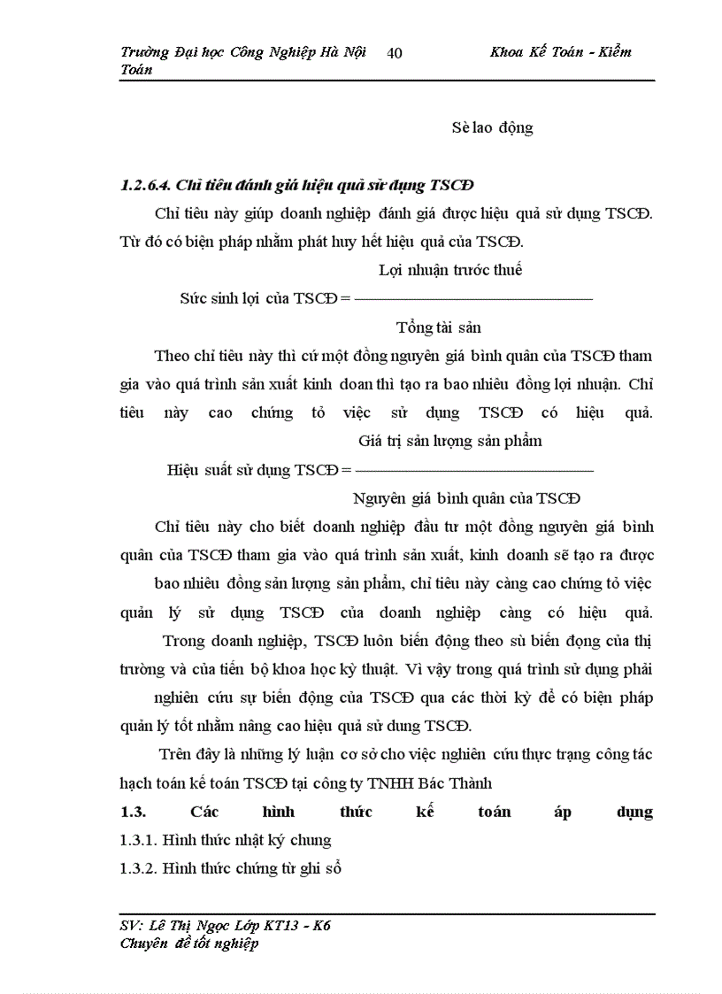 image for page Tổ chức công tác kế toán TSCĐ với việc nâng cao hiệu quả sử dụng TSCĐ tại công ty TNHH Bác Thành