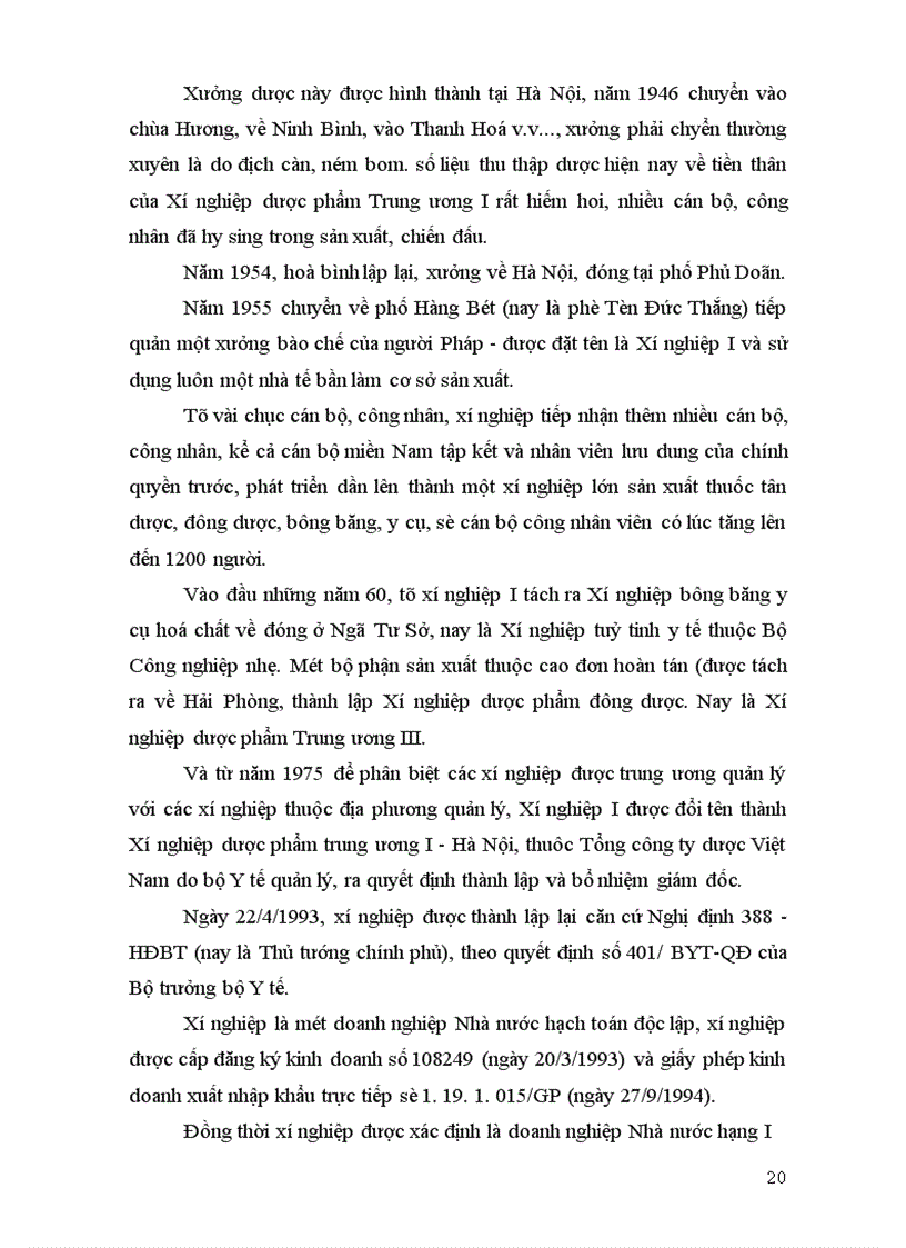 image for page Thực trạng tổ chức lao động quản lý ở xí nghiệp dược phẩm trung ương I