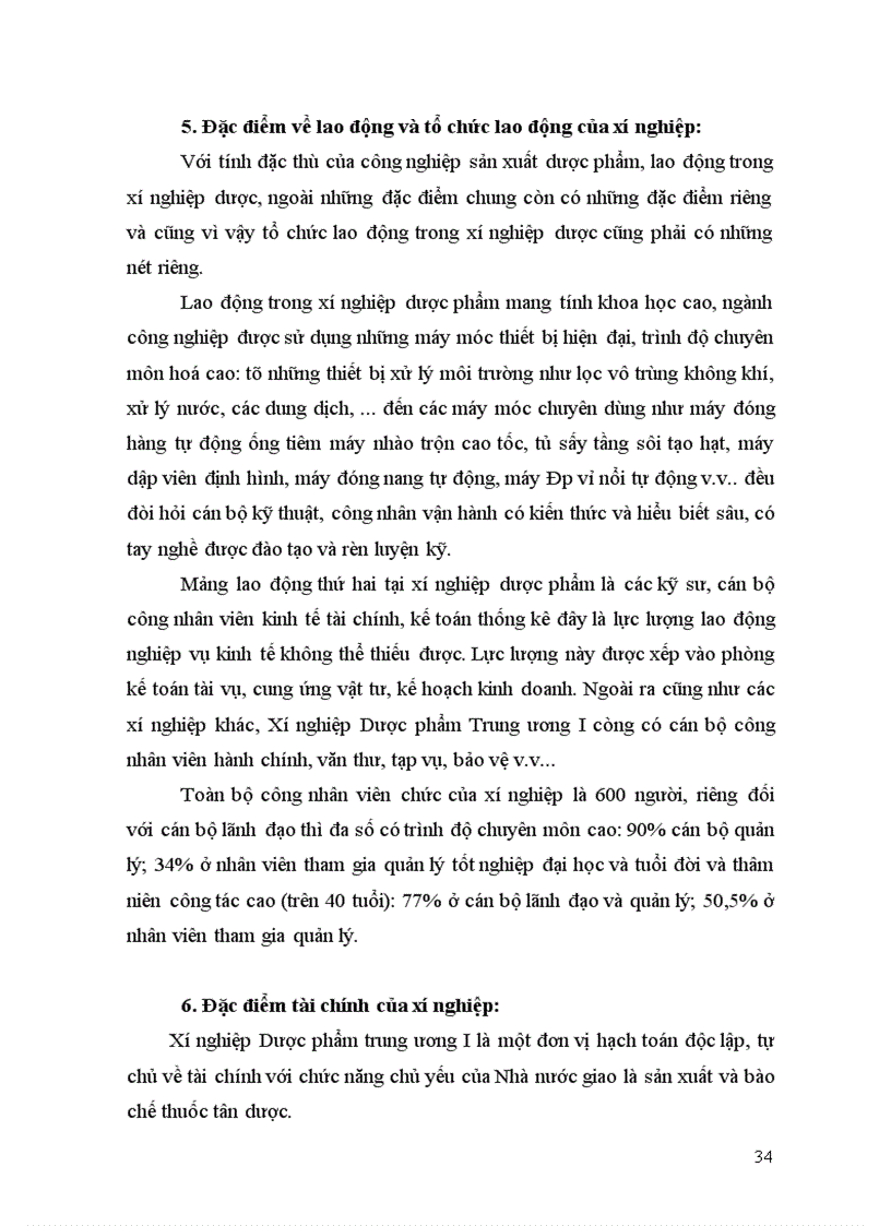 image for page Thực trạng tổ chức lao động quản lý ở xí nghiệp dược phẩm trung ương I