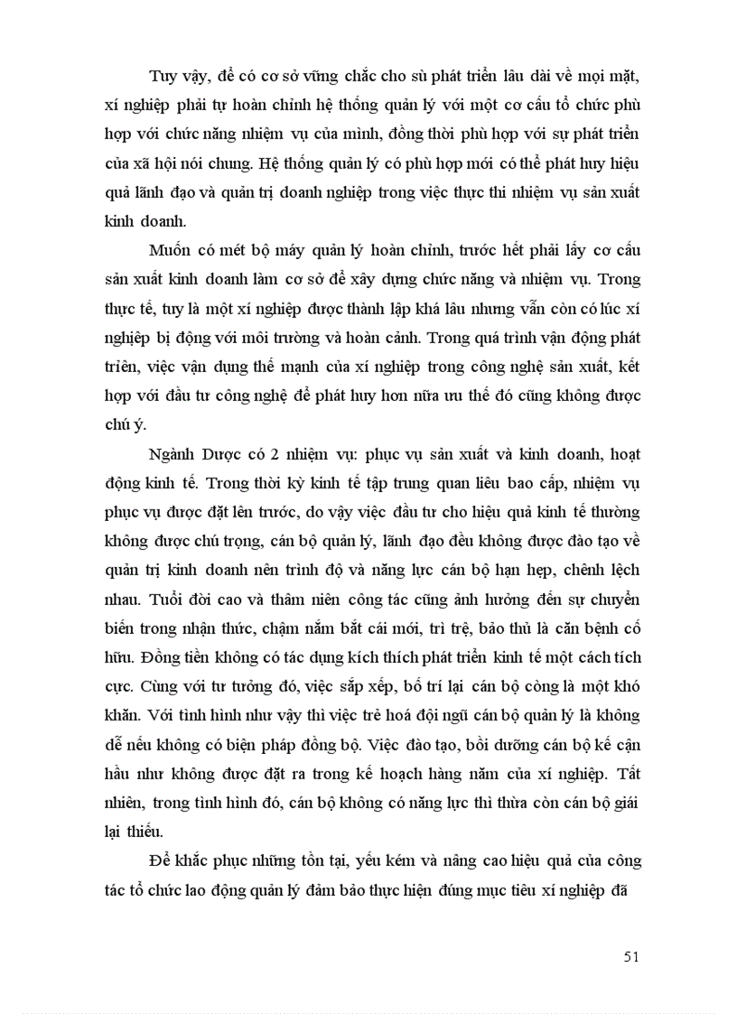 image for page Thực trạng tổ chức lao động quản lý ở xí nghiệp dược phẩm trung ương I