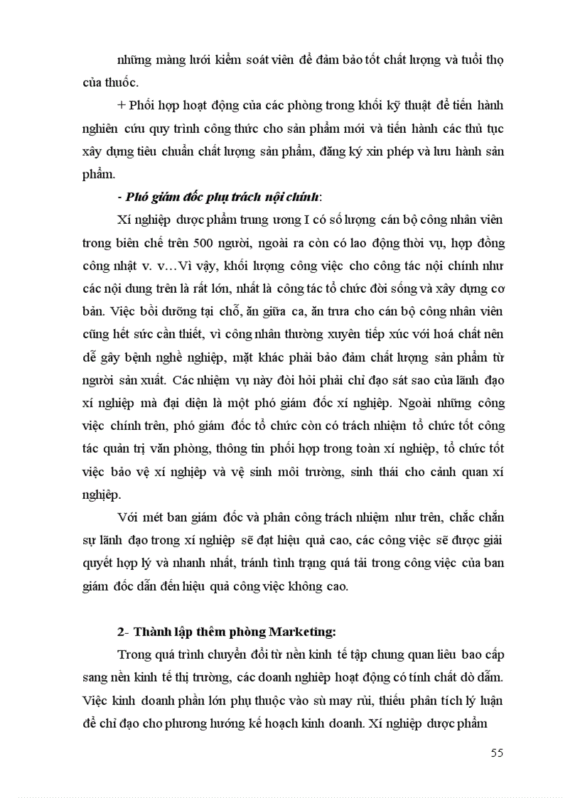 image for page Thực trạng tổ chức lao động quản lý ở xí nghiệp dược phẩm trung ương I