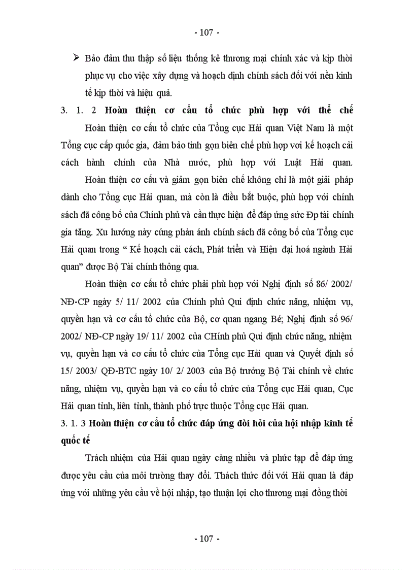 image for page Hoàn thiện cơ cấu tổ chức của Tổng cục Hải quan Việt Nam nhằm nâng cao hiệu quả hoạt động trong tiến trình hội nhập kinh tế quốc tế