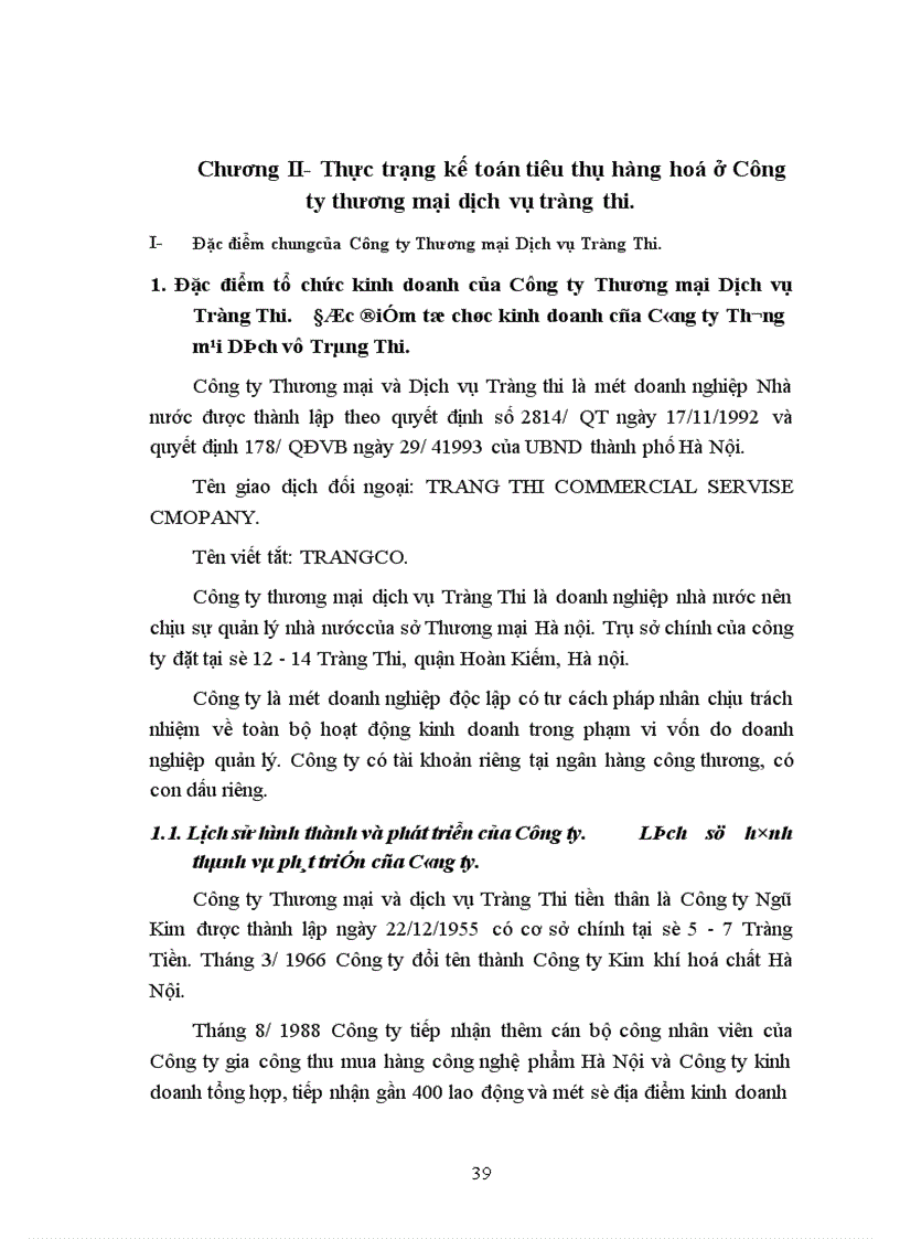 image for page Hoàn thiện kế toán tiêu thụ hàng hoá ở Công ty Thương mại Dịch vụ Tràng Thi