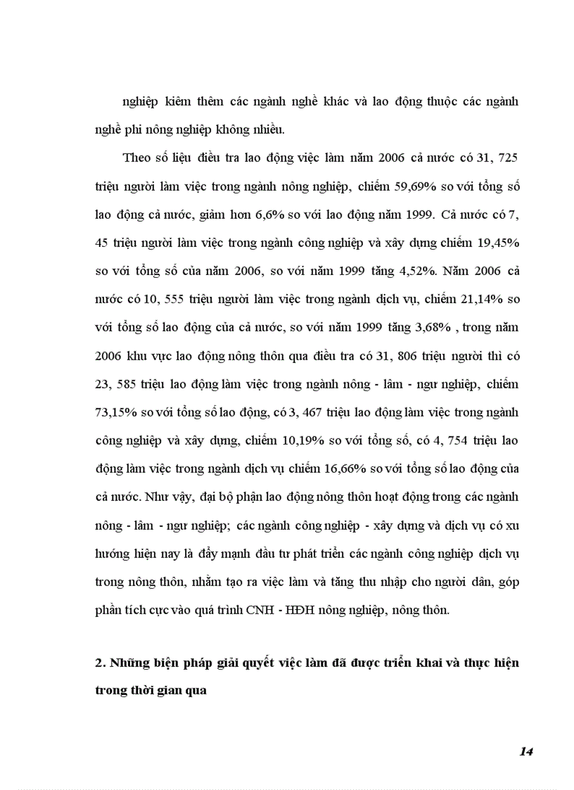 image for page Thị trường lao động nông thôn và biện pháp giải quyết việc làm ở VIỆT NAM giai đoạn 2010-2015