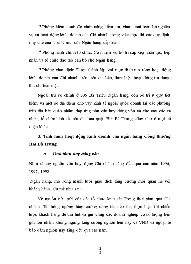 image for page Những giải pháp nhằm nâng cao hiệu quả tín dụng trung dài hạn tại Ngân hàng công thương Hai Bà Trưng