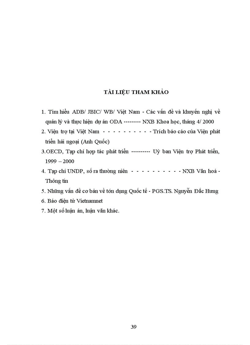 image for page Thực trạng của việc sử dụng nguồn vốn hỗ trợ phát triển chớnh thức ODA ở Việt Nam