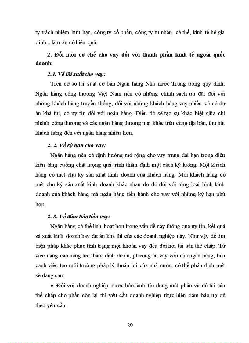 image for page Một số giải pháp nâng cao hiệu quả tín dụng đối với thành phần kinh tế ngoài quốc doanh tại chi nhánh Ngân hàng công thương Đống Đa