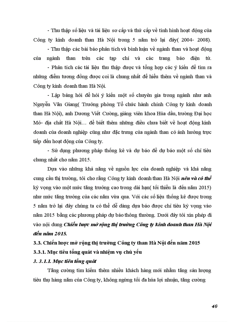 image for page Chiến lược mở rộng thị trường của Công ty kinh doanh than Hà Nội đến năm 2015