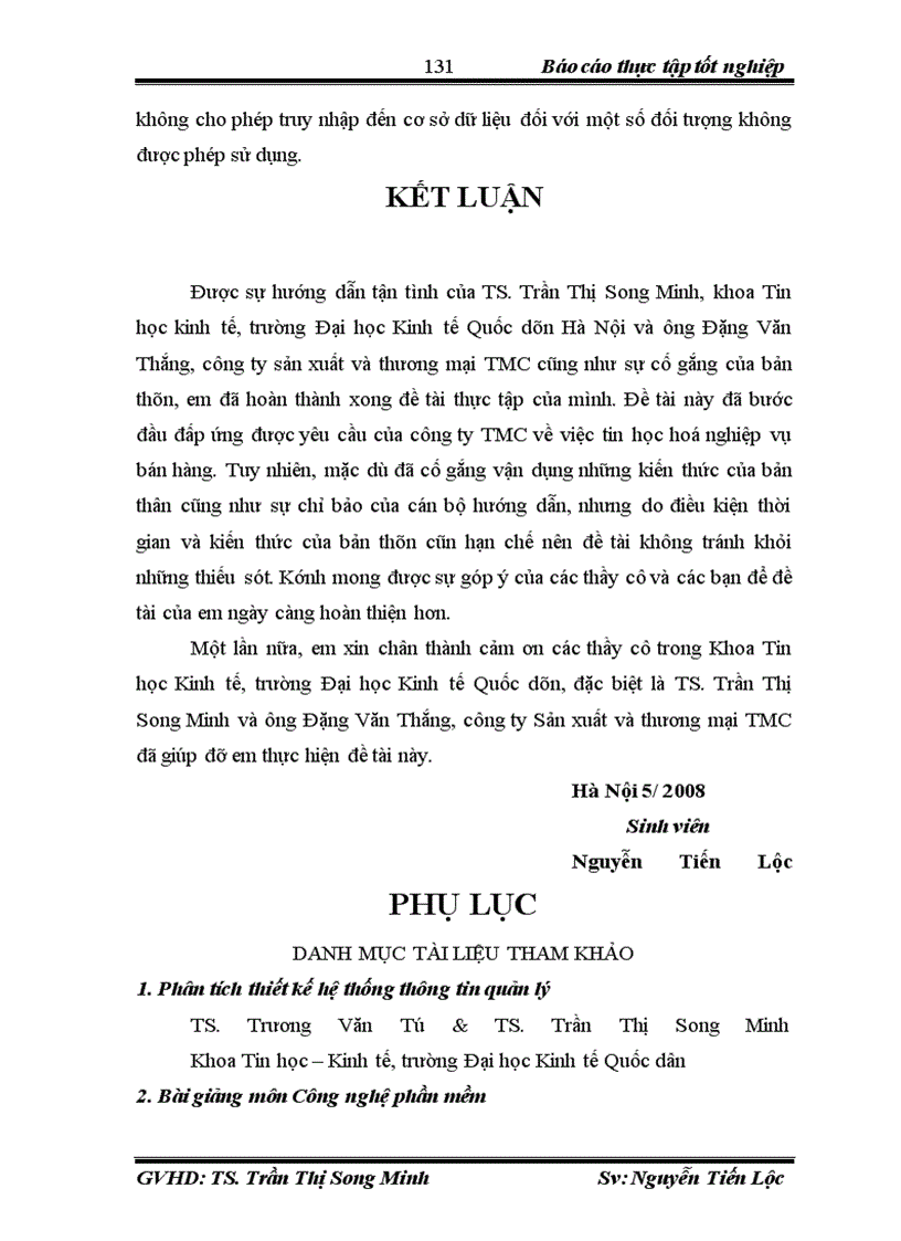 image for page Xây dựng phần mềm quản lý bán hàng tại công ty sản xuất và thương mại TMC