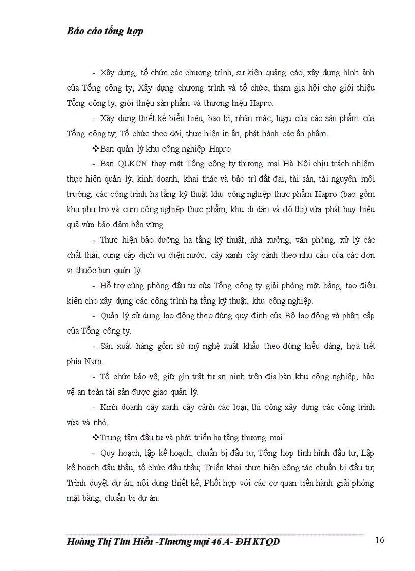 image for page Công ty thương mại Hà Nội- HAPRO