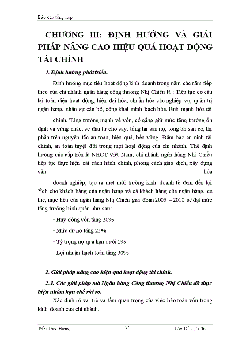 image for page Báo cáo tổng hợp về tình hình hoạt động và cơ cấu tổ chức của NHCT Chi nhánh Nhị Chiểu