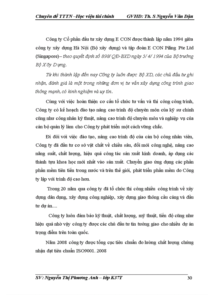 image for page Hoàn thiện kế toán chi phí sản xuất và tính giá thành sản phẩm tại Công ty cổ phần đầu tư xây dựng E Con