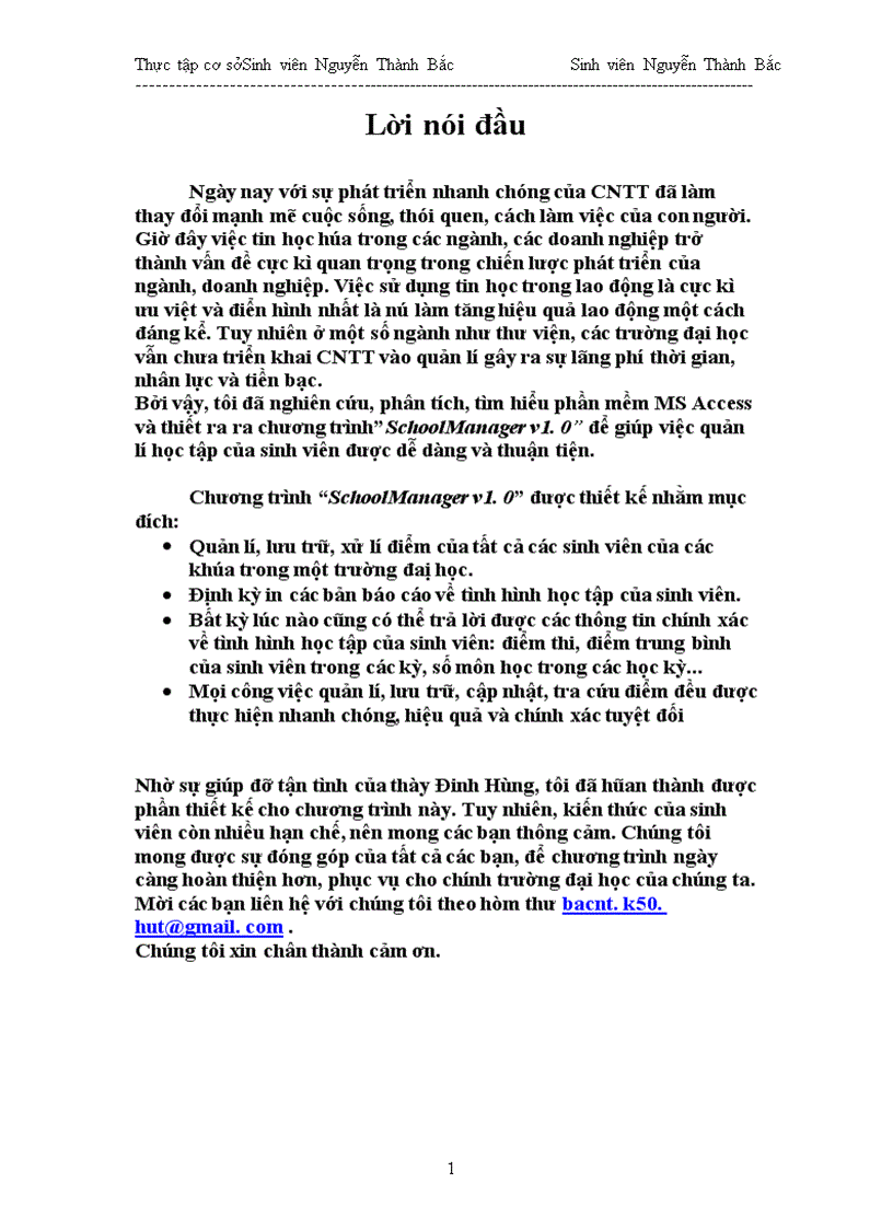 image for page Tìm hiểu công cụ MS Access và xây dựng chương trình Quản lí Sinh viên I